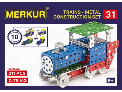 Merkur 031 Železniční modely, 211 dílů, 10 modelů