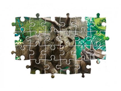 Puzzle 3x48 dílků - Jurský svět