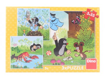 Puzzle Krteček a kalhotky 3 x 55 dílků