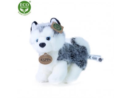 Plyšový pes husky stojící 22 cm ECO-FRIENDLY