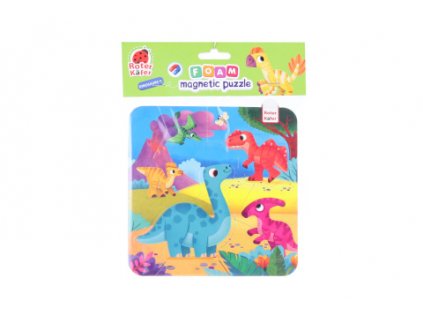 Pěnové magnetické puzzle - dinosauři