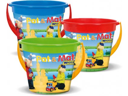 WADER Kyblík na písek Pat a Mat 3,4l 3 barvy plast