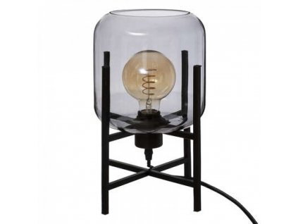 Stolní lampa - kouřové sklo