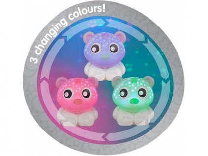 Playgro - Usínací lampička medvídek s projektorem - růžovo-bílý