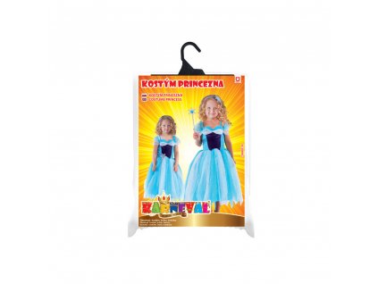 Dětský kostým princezna modrá (S)