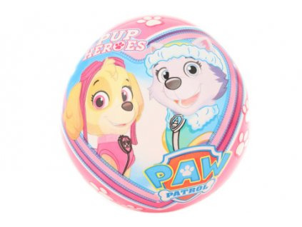Míč Tlapková patrola - růžový 23 cm