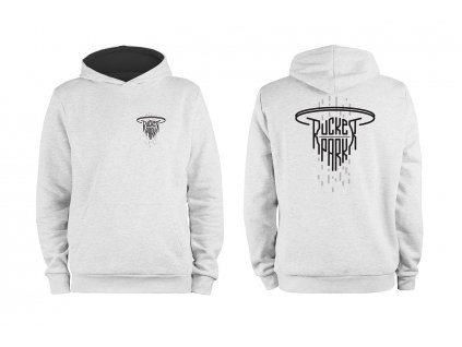 Pohodlná unisex mikina Rucker Park - Bílá