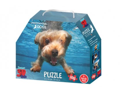 3D Puzzle Pejsci pod vodou 3v1