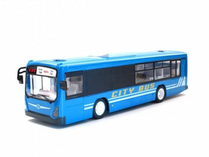 Městský autobus na dálkové ovládání - modrý + Nanopodložka, propiska, nebo desinfekce