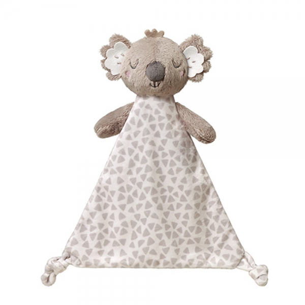 BabyOno Plyšová hračka/přítulníček Koala Coco s držákem na dudlík, šedá