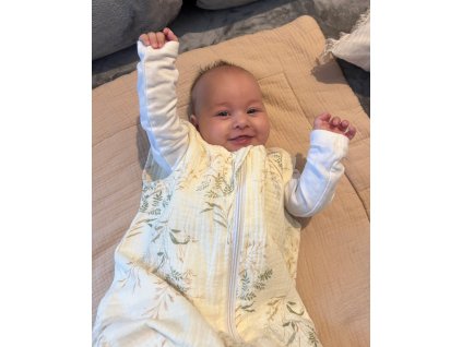 Prechodný mušelínový spací vak