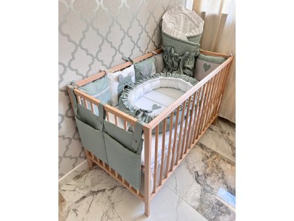 4-dielny bavlnený set do postieľky