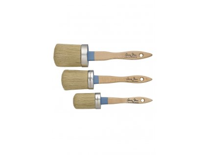 Chalk Paint Brushes line up white background