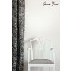 Old White Wall Paint by Annie Sloan lifestyle , Tacit in Graphite curtain, Linen Union in Graphite Old White seat cushion image 1