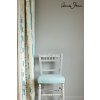 Paris Grey Wall Paint by Annie Sloan lifestyle , Piano in Provence curtain, Linen Union in Provence + Old White seat cushion image 1