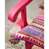 Indian inspired Capri Pink chair with Faux Bone Inlay stencil 6