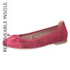 Caprice perforované balerínky  9-22185-42 Pink svede