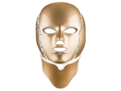 2612 7 palsar7 osetrujici led maska na oblicej a krk zlata