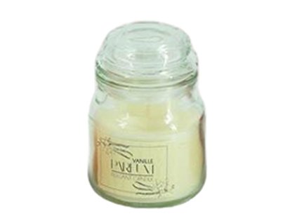VANILKOVÝ KRÉM, vonná svíčka ve skleněné dóze s víčkem