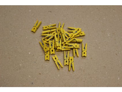 Kolíčky žluté 25 mm