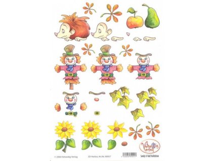 3D vystřihovánky A4 podzim