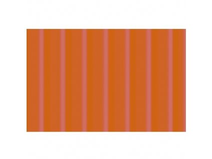 Vlnitá lepenka oranžová 50 x 70 cm