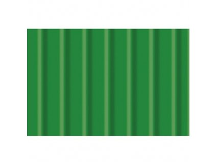 Vlnitá lepenka zelená 50 x 70 cm