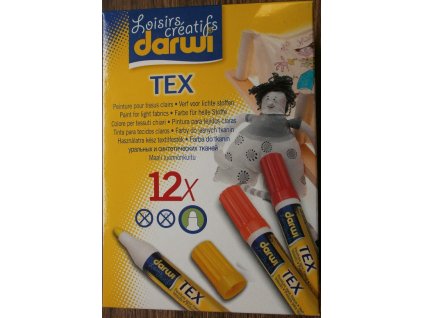 Barva na textil set 12 ks