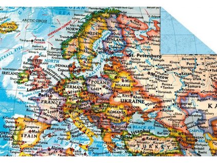 Fotokarton mapa Evropy 22,7 x 32,7 cm
