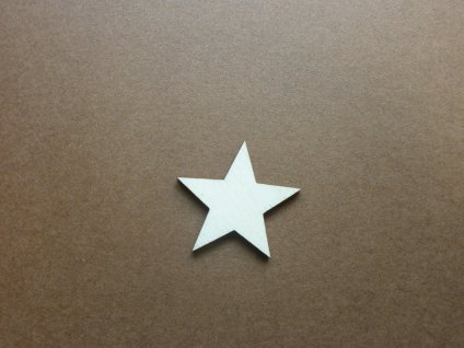 Dřevěný výřez Hvězda 30 mm