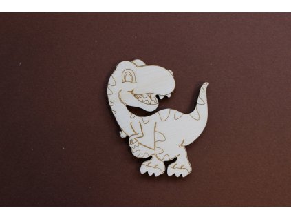 Dřevěný výřez 55 mm Dinosaurus 3