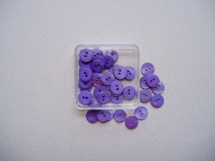 Knoflíky fialové kulaté perleť