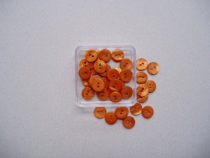 Knoflíky hnědé kulaté perleť