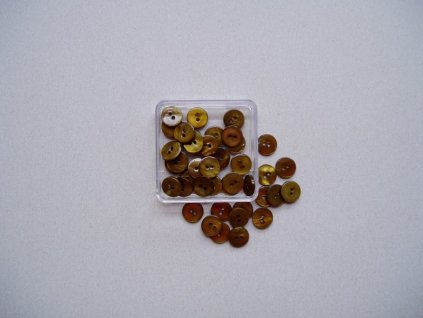 Knoflíky olivové zelené kulaté perleť