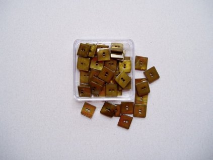 Knoflíky olivově zelené perleť