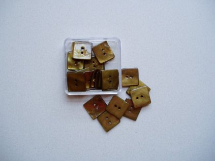 Knoflíky olivově zelené perleť