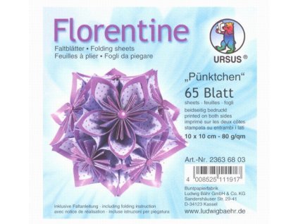 Florentine 10 x 10 cm fialová Puntík