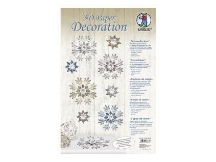 Set Vločky 3D-24 ks-průměr 9cm