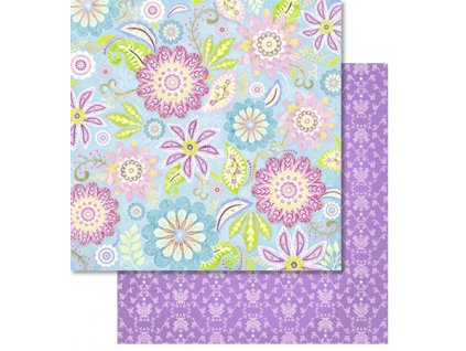 Papír na scrapbook Flora