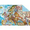 Papír mapa Evropy