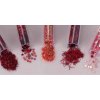 Glitr červený set 5 ks