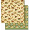 Papír na scrapbook Santa