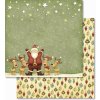Papír na scrapbook Santa