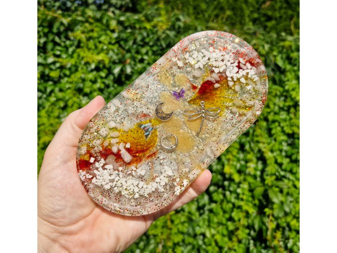 Podtácek VÁŽKA - howlit, křišťál, menší