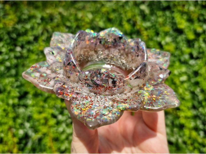 Svícen křišťál květ velký