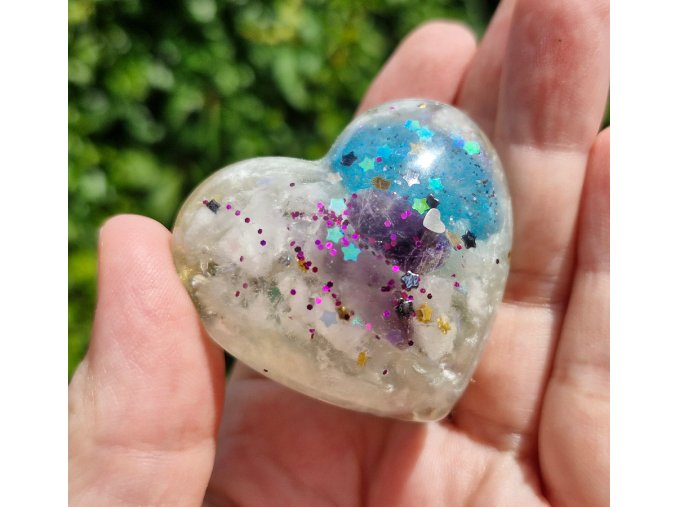 Těžítko ametys, křišťál mini