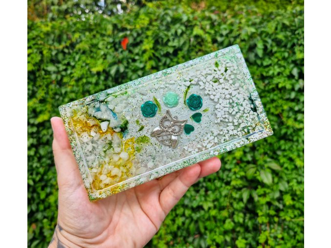 Podtácek sovička moudrosti, howlit, křišťál