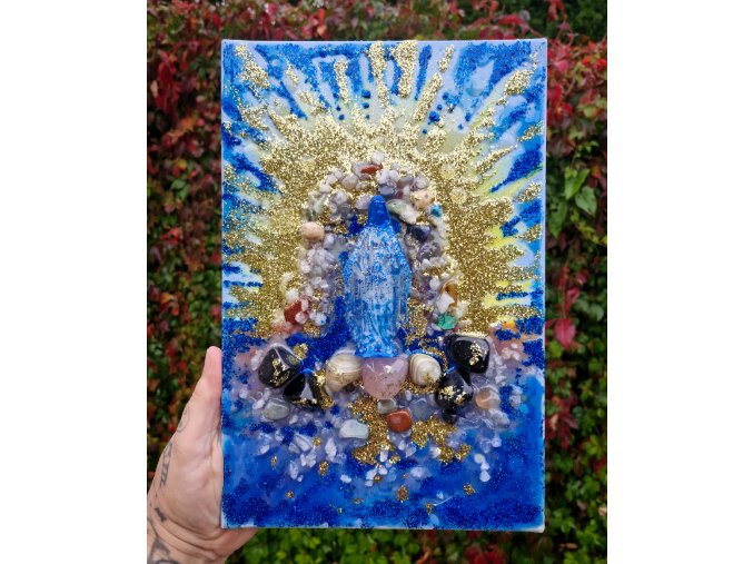 PANENKA MARIE - silný, plastický, orgonitový obraz