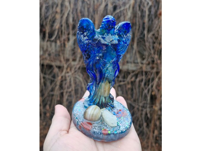 Andělka - pruhovaný achát, křišťál