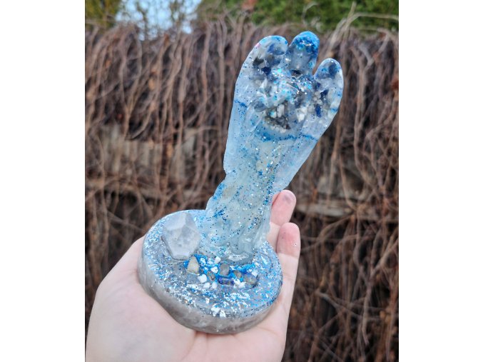 Archanděl - lapis lazuli, howlit, křišťál